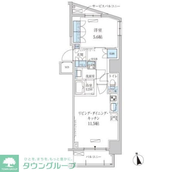 パークアクシス東上野の物件間取画像