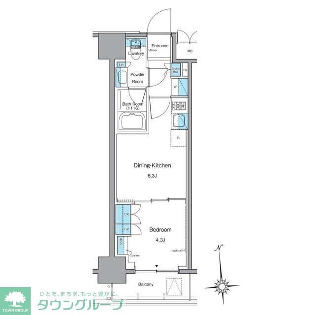 ルフォンプログレ上野稲荷町の物件間取画像