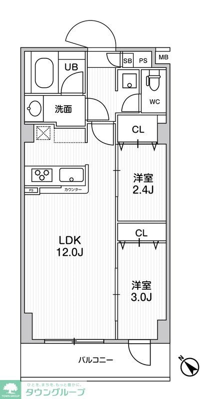 ドゥーエ曳舟の物件間取画像