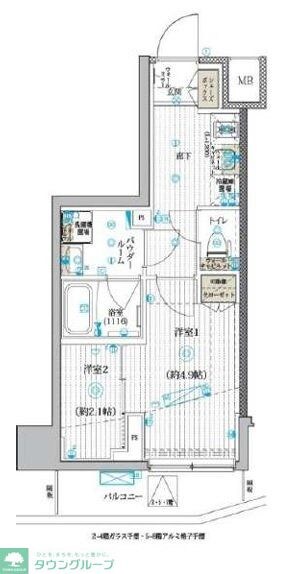 ブライズ亀有の物件間取画像