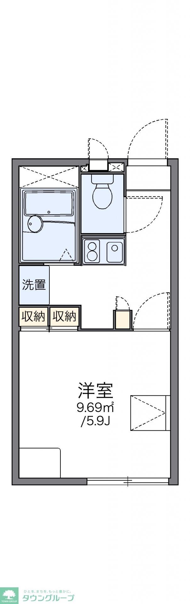 レオパレス不動の物件間取画像