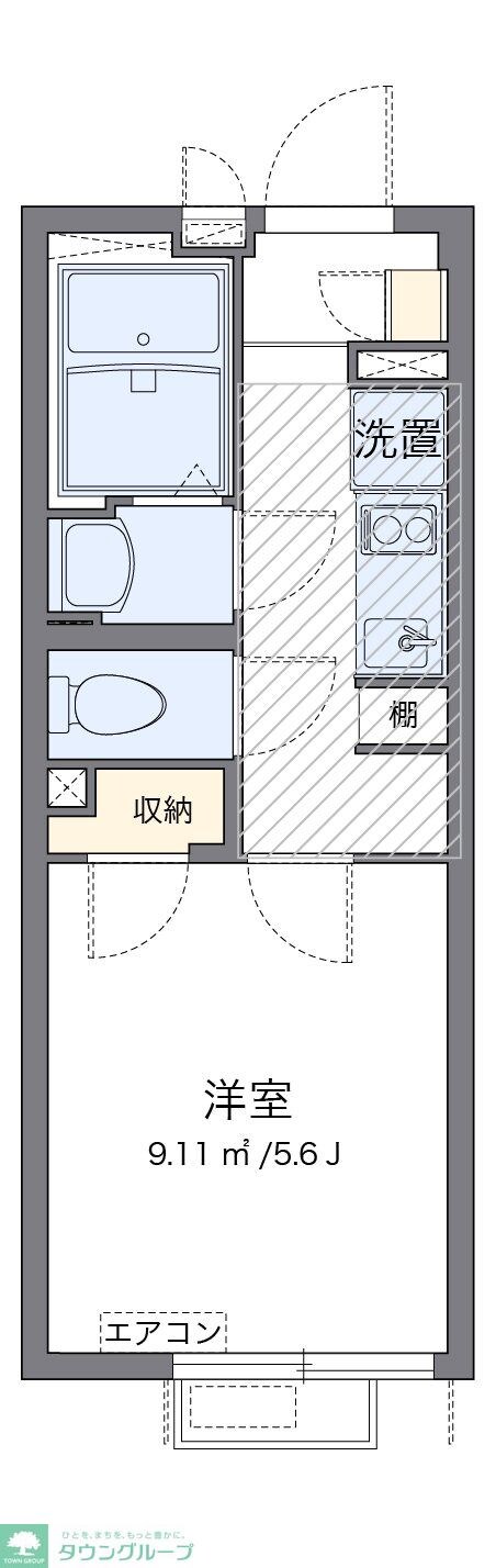 クレイノフェリス金町の物件間取画像