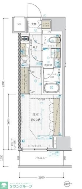 フュージョナル北綾瀬の物件間取画像