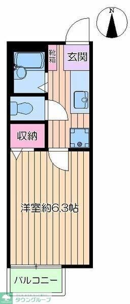 パークステュディオ堀切菖蒲園Ａの物件間取画像