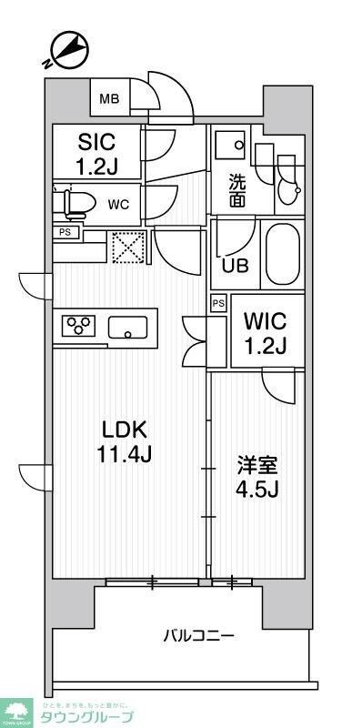 ドゥーエ入谷IIIの物件間取画像