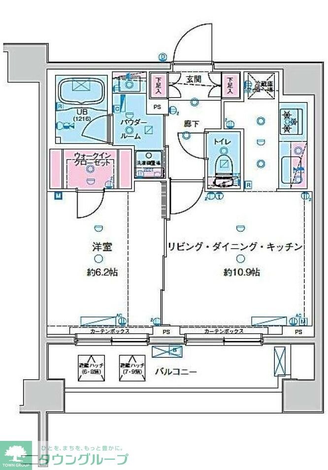 ジェノヴィア南千住IVスカイガーデンの物件間取画像