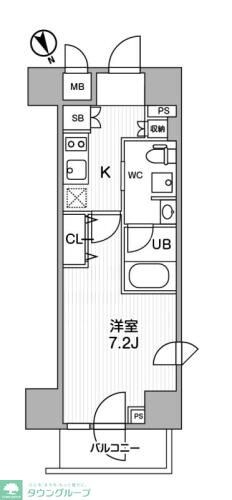 ステージファースト浅草橋IIの物件間取画像