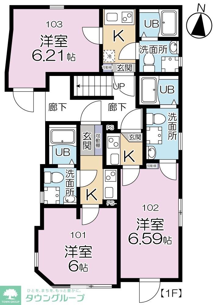 江北15APの物件間取画像