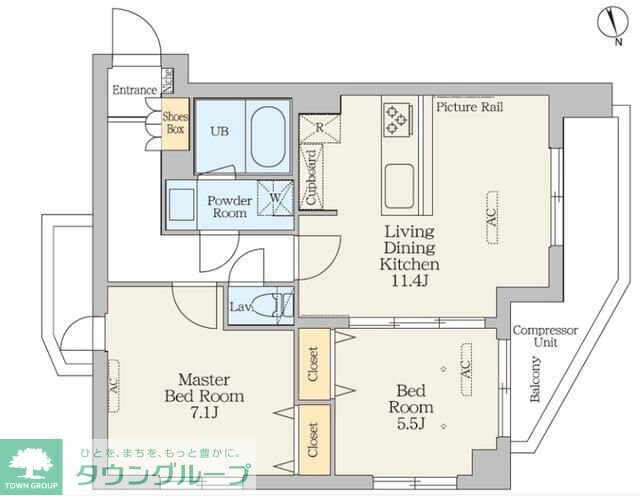 クレストコート綾瀬の物件間取画像