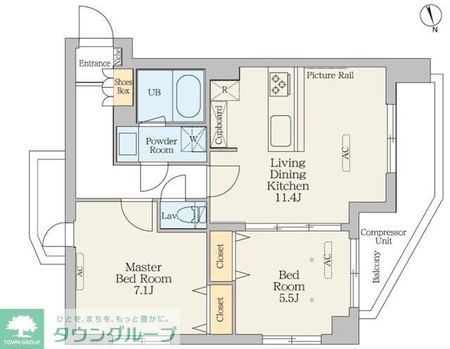 クレストコート綾瀬の物件間取画像