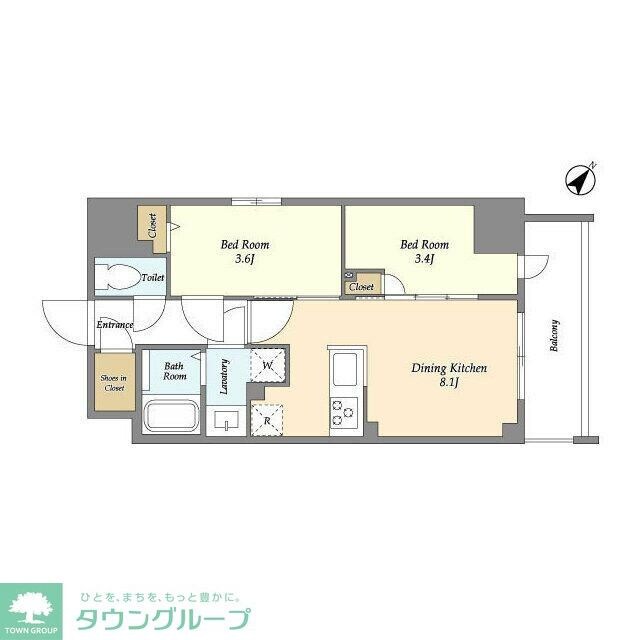 Ａｕｇｕｓｔａ　Ｒｅｓｉｄｅｎｃｅ　新小岩の物件間取画像