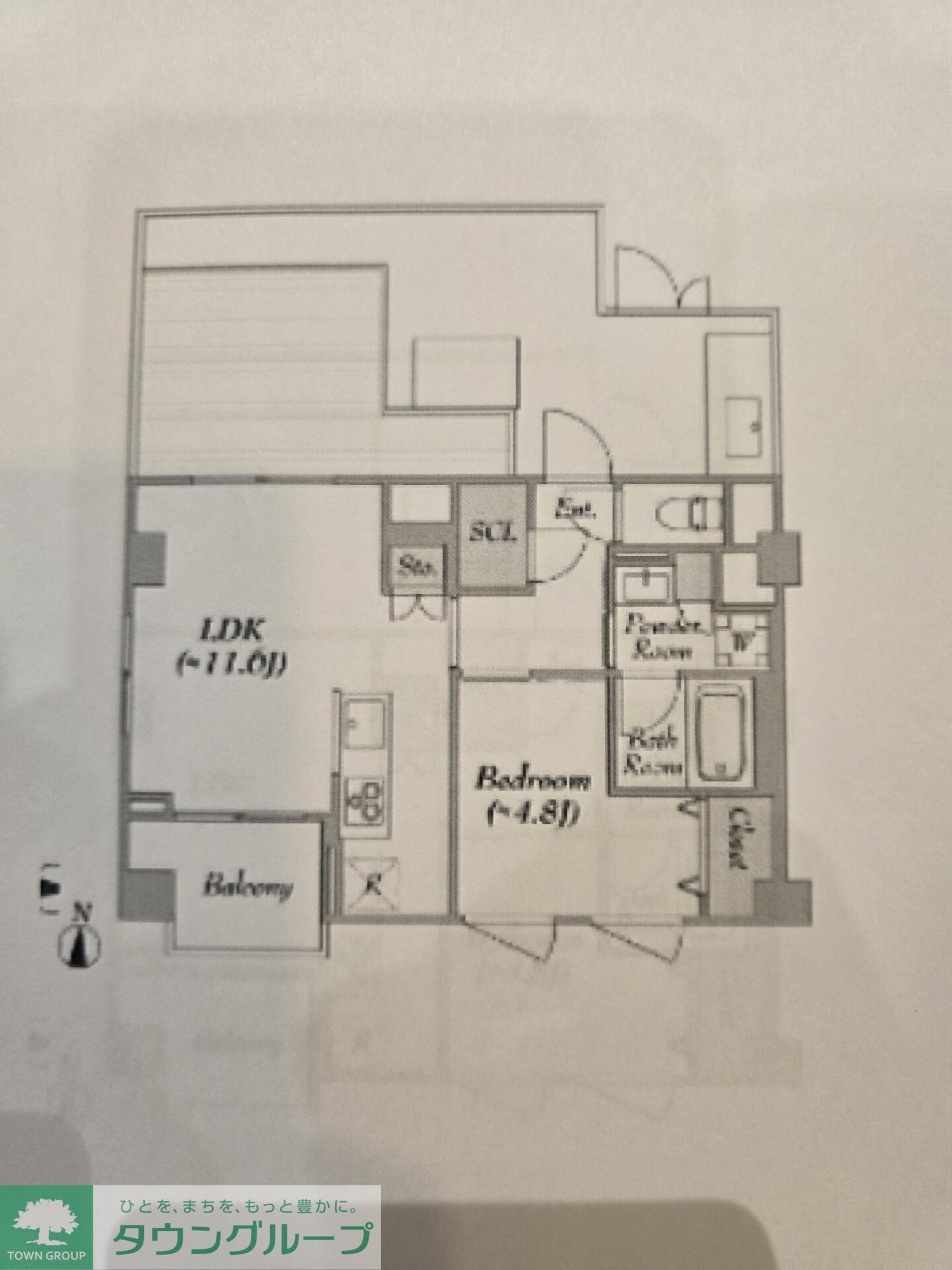 ルミーク北千住の物件間取画像