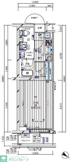 メインステージ四ツ木の物件間取画像