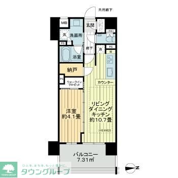 クオリティス東京六町の物件間取画像