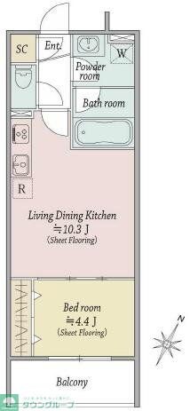 ＭＯＣＸＩＯＮ扇の物件間取画像