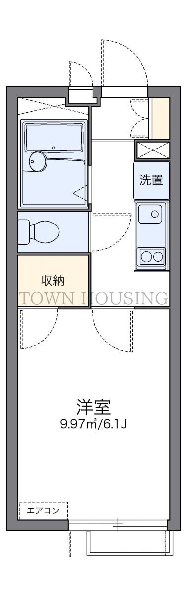 レオパレス長者丸の物件間取画像