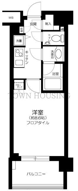 クオリア南麻布の物件間取画像