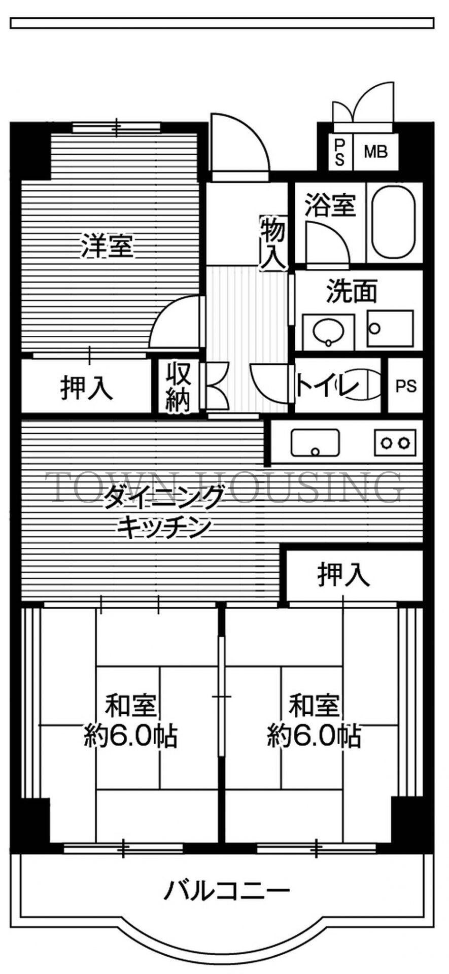 ビレッジハウス芝浦タワー1号棟 (1001号室)の物件間取画像