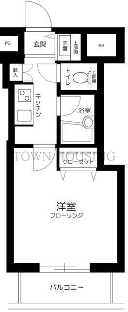 スカイコート芝壱番館の物件間取画像