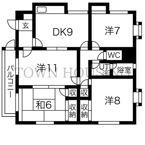 羽沢コートの物件間取画像