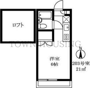 ハイツベルグ中延の物件間取画像