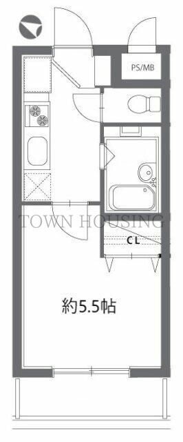 アソシエール駒沢の物件間取画像