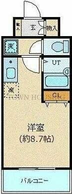 エスコート麻布十番の物件間取画像