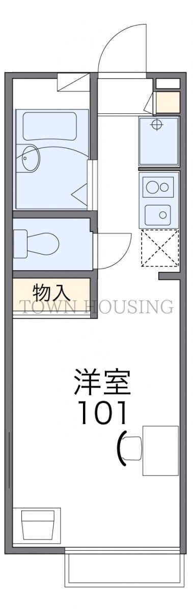 レオパレスフォーブル下馬の物件間取画像