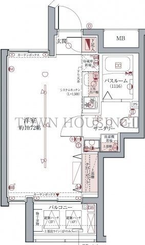 ラグディア高輪の物件間取画像