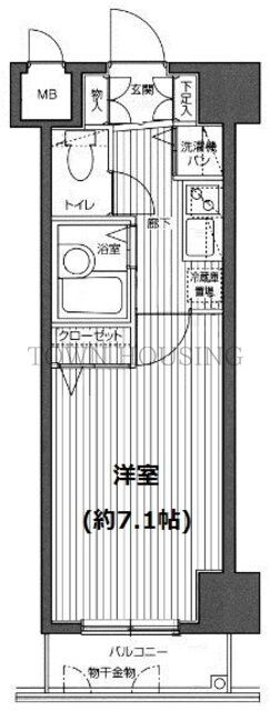 ガラ・ステージ麻布十番の物件間取画像