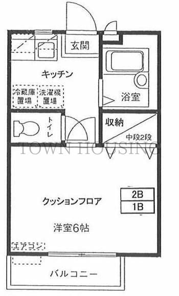 グリーンハイム太子堂Ｉの物件間取画像