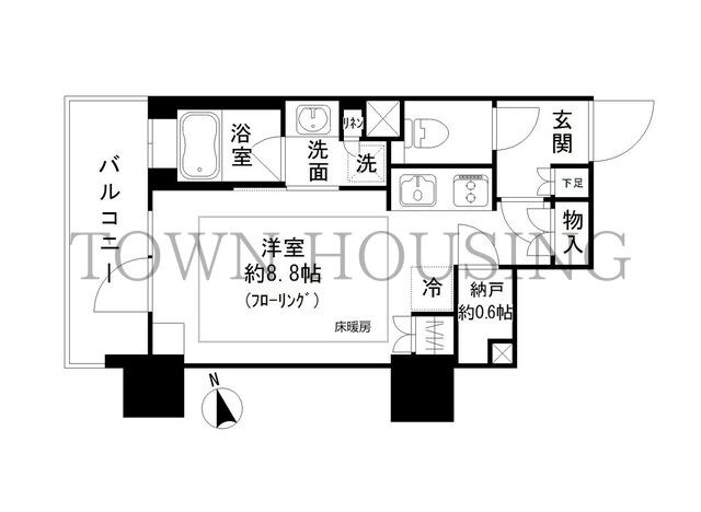 パークリュクス虎ノ門の物件間取画像