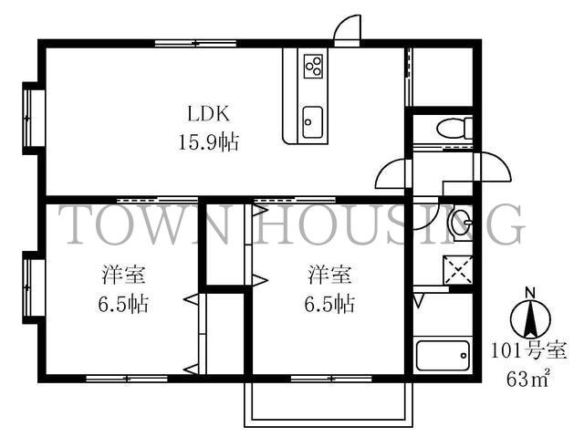 ラムズ弦巻の物件間取画像