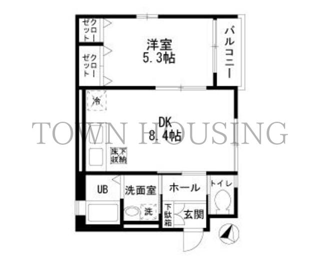 ベルジュ田園調布　Ｄ棟の物件間取画像