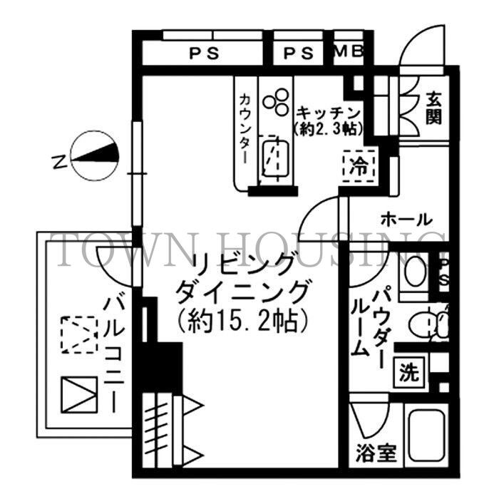 レジディア四谷三丁目の物件間取画像