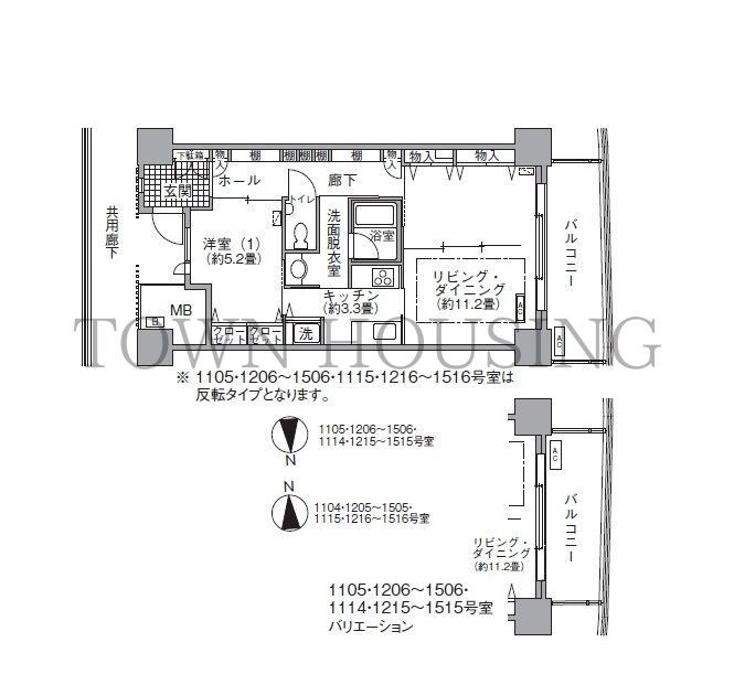 アクティ汐留の物件間取画像