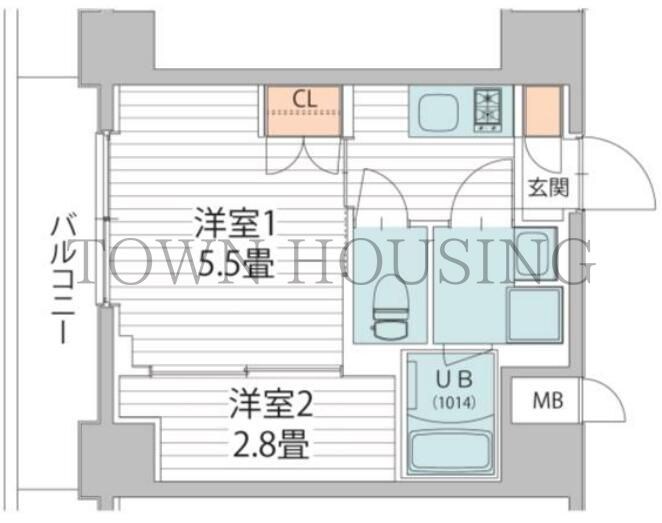 ヴァンクール菊川駅前の物件間取画像