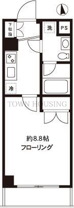 ミテッツァ大森IIの物件間取画像