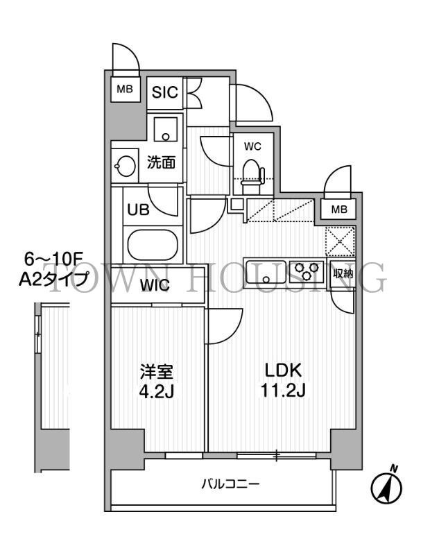 シーズンフラッツ門前仲町の物件間取画像