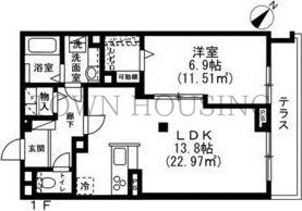 T-HAUS 鉢山の物件間取画像