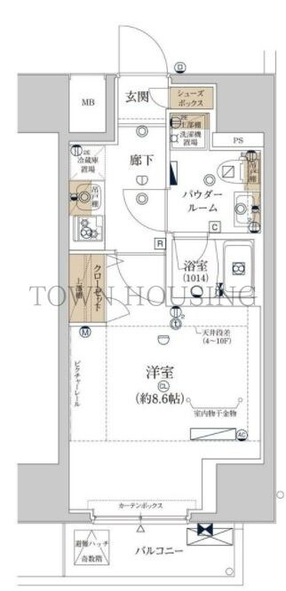 エクレーデ蒲田EASTの物件間取画像