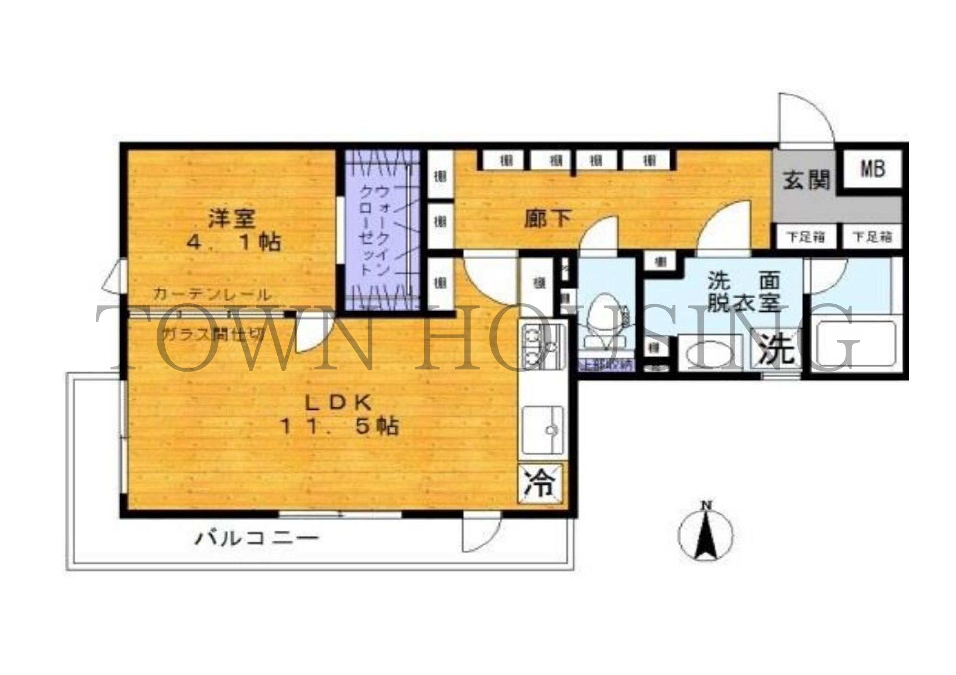 西小山アパートメントの物件間取画像