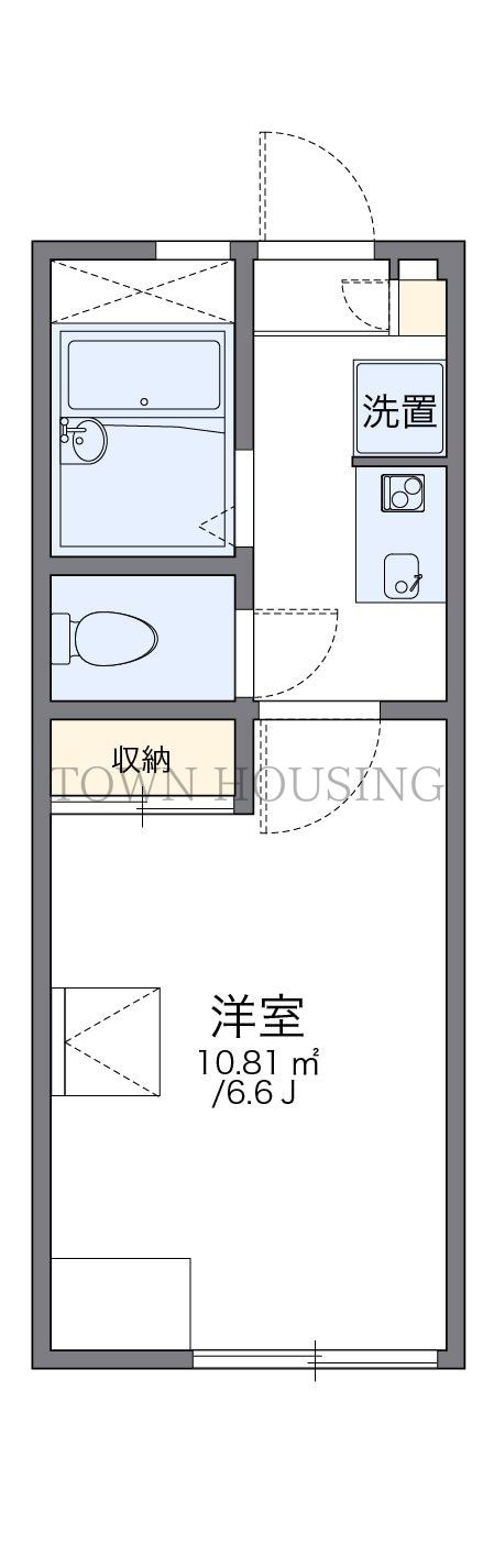 レオパレスエバラの物件間取画像