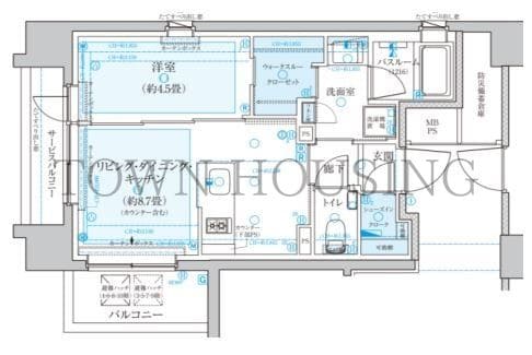 CLIOラベルヴィ中央湊の物件間取画像