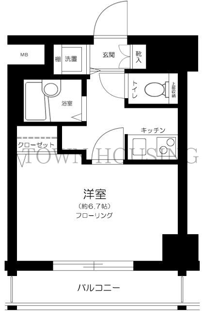 ドルチェ月島・弐番館の物件間取画像