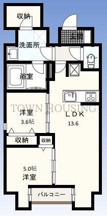 W-gates Towerの物件間取画像