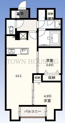 W-gates Towerの物件間取画像