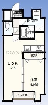 W-gates Towerの物件間取画像