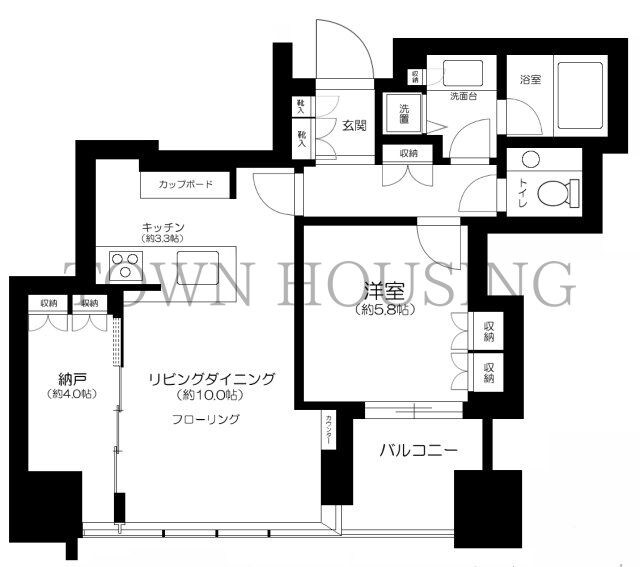 大崎ウエストシティタワーズＥ棟の物件間取画像