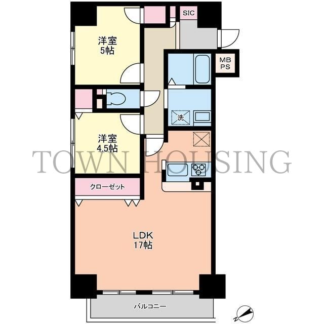 セザールスカイタワー銀座東の物件間取画像